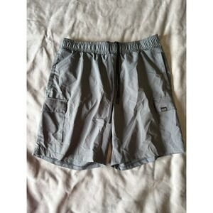 Balance Collection Outdoor Mens Gray Ripstop Cargo Hiking Shorts Size M